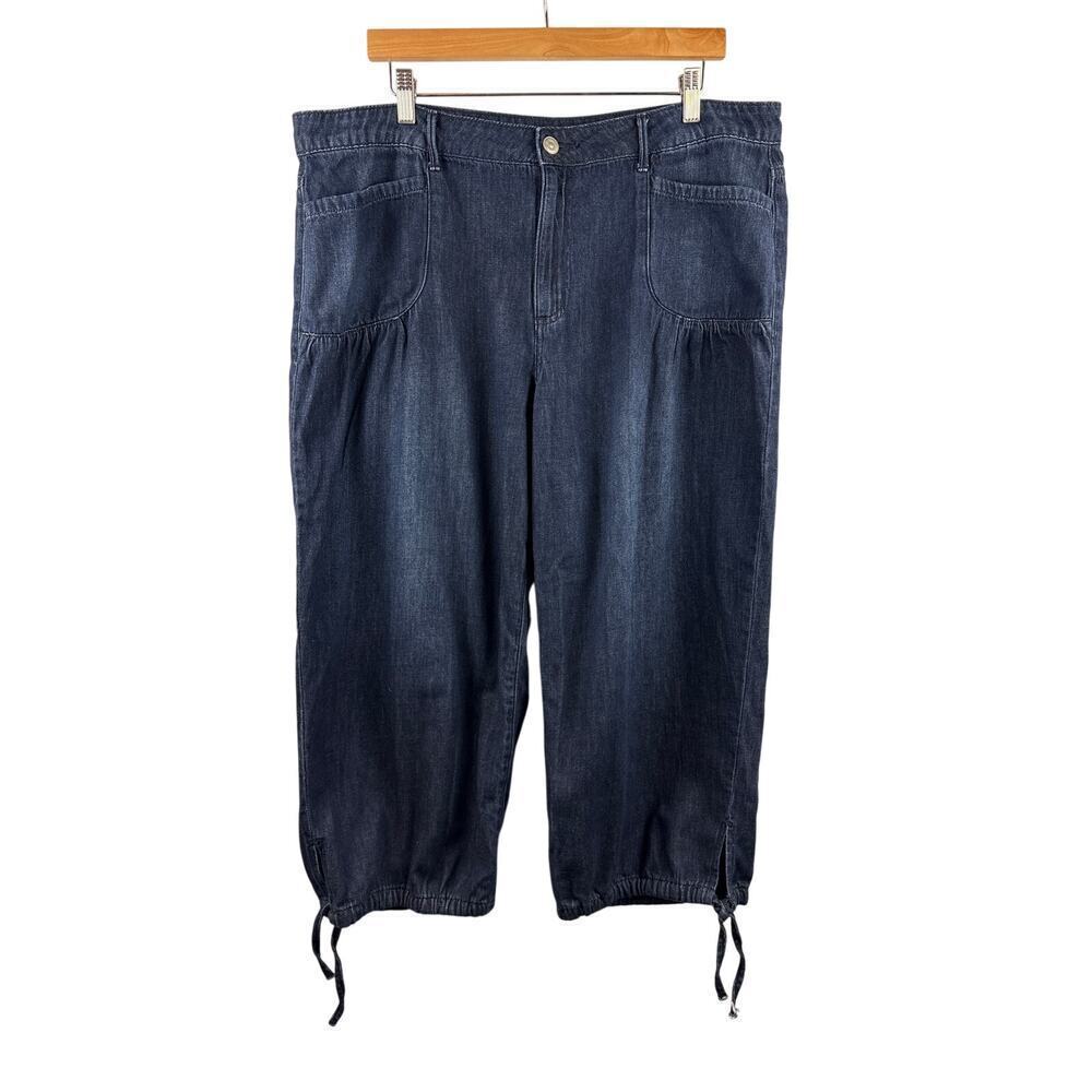 Women’s LOGO Size 16 Dark Blue Capri Jeans